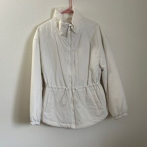 Old Navy Women's Cream Puffer Jacket